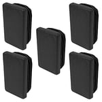 cyclingcolors 5x embout de tube bouchon insert protection rectangulaire rentrant patin pied chaise meuble noir (30x10mm)