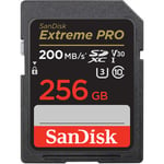 Sandisk Extreme Pro SDXC 256GB 200MB/S UHS-I Memory Card V30