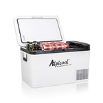 Alpicool K25 25 Liter Portable Car Fridge Freezer 12/24V Car Refrigerator Cooler Box,Electric Mini Fridge Freezer for Camping Campervan, Vehicle, Truck, RV, Boat, Travel, Pinic, -20°C-20°C