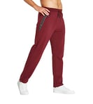 Tansozer Pantalon Jogging Homme Pantalon Survetement Homme Coton Sport Bas de Jogging Homme Pantalon Sudation Jogger Training Pants Pantalon Running Homme Rouge 2XL