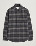 NN07 Adwin Checked Flannel Overshirt Black/Grey