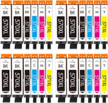 PGI-570XL CLI-571XL Cartouche d'encre Compatible avec Canon PGI-570 CLI-571 XL Multipack (24-Pack),pour Pixma MG5750 TS5050 MG5751 TS5055 MG5753 MG6850 MG6851 TS5051 TS5053 TS6050 MG7750