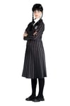 Ciao Nevermore Academy: Official Wednesday Addams School Uniform Costume for Kids with Wig - Ideal for Fancy Dress Parties & Events - Size XS