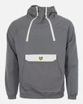 Lyle And Scott JK1581SP Hooded Packable Anorak Jacket Rock Grey Size Medium