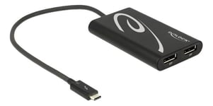 DeLOCK Adapter Thunderbolt™ 3 male > 2 x DisplayPort female 4K 60Hz