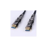 YD Electronics Optisk HDMI 2.1 HDMI-kabel med avtagbar plugg - 15 meter