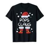 Pops Claus Happy Christmas Pajama Family Matching Xmas T-Shirt