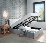 Ottoman Bed Velvet Upholstered Storage Bed Frame