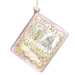 Tales of Brothers Grimm Novelty Bauble, Fun Kitsch Pink Glass Bauble Xmas Decor