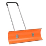 Snow Shovel with Extendable Handle Orange 96 cm Blade Steel