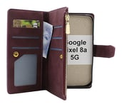 XL Standcase Lyxfodral Google Pixel 8a 5G (Vinröd)