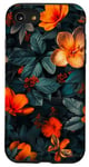 Coque pour iPhone SE (2020) / 7 / 8 Amateur de jardin à motif floral et abeilles orange