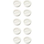 10x Grille d'aération ronde en plastique diamètre d'encastrement 35mm hauteur 11,5mm Ventilation Cache Protection Plafond Mur, blanc