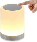 YOPOTIKA Touch Bedside Lamps, 3-Way Modern LED Speaker Stereo Touch Sensor Night