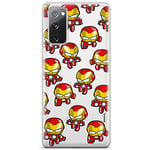 ERT GROUP mobile phone case for Samsung S20 FE / S20 FE 5G original and officially Licensed Marvel pattern Iron Man 031 optimally adapted to the shape of the mobile phone, partially transparent