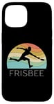 Coque pour iPhone 15 Ultimate Frisbee Disque volant rétro pour homme et femme