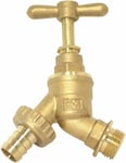 Outdoor Garden Tap Hose Union Bib Cock Tap 1/2" Double Check Valve Brass WRAS