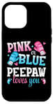 iPhone 15 Pro Max Pink Or Blue Peepaw Loves You Boxing Gender Reveal Party Case