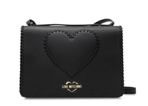 Love Moschino Black shoulder Bag with heart and logo New with Tags