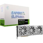 MSI GeForce RTX 4070 Ti SUPER 16G GAMING X SLIM WHITE -näytönohjain, valkoinen