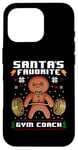 iPhone 16 Pro Santas Favorite Gym Coach Gingerbread Man Workout Christmas Case