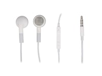 Earphones For IPHONE 4s,5, 5S, 6, 6S with Remote and Mic- White