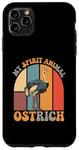 Coque pour iPhone 11 Pro Max Citation drôle d'autruche est mon esprit animal citations drôles d'autruche