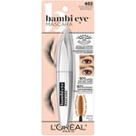 L'OREAL BAMBI EYE MASCARA INSTANT EYE OPENING BLACK BROWN # 402 NEW CARDED