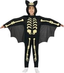 Fiestas Guirca Déguisement Costume Squelette Chauve-souris Halloween Enfant 7-9 ans