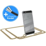 For Apple iPhone SE / 5 / 5S phone case with shoulder strap cord Case chain Gold