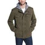 Levi's Men's washed fleece outerwear jackets, Olive, 3XL Tall UK