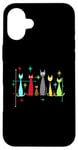 Coque pour iPhone 16 Plus Vintage Retro Mid-Century Modern Look Cat 50s 60s Style