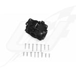 [FR] Gpm Alloy Rear Gear Box -17Pc Set Black Traxxas 1:10 Rustler 4X4 Hoss Slash