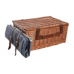 Panier en osier pour pique-nique et frigo DKD Home Decor