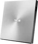 ASUS ZenDrive U9M Ultra Slim Graveur Externe Type C Compatible avec Windows et Mac OS, Couleur Argent + Logiciel Internet Security Kaspersky