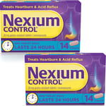 Nexium Control 2 x 14 Tablets 20MG Gastro Resistant Heartburn Acid Reflux Relief