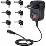 Trimec - 12W Adaptateur Alimentation Universelle 3V 4,5V 5V 6V 7,5V 9V et 12V, Chargeur Secteur Transformateur dc 220V pour VTech Kidimagic Starlight