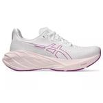 Asics Novablast 4 Dame White/Soothing Sea, US W 8 | 39.5