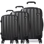 Kono Set de Bagages, Full Size, Black