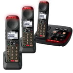 Panasonic KX-TGM423 Trio Big Button Cordless Phones