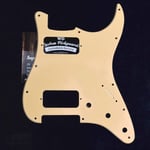 Pickguard Stratocaster HH TV Jones Univ.Mount 1ply 11H  Strat CREAM WD STBA-203