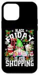 iPhone 12 mini Friday Is For Shopping Women Funny Christmas Coffee Gnome Case