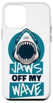 Coque pour iPhone 12 mini Jaws Off My Wave Requin baleine Blanc