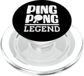 Ping Pong Legend Tenue avec raquette de tennis de table PopSockets PopGrip pour MagSafe