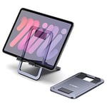 JSAUX Universal Tablet Stand, Portable Foldable Tablet Holder for Desk Compatible with iPad Mini, Samsung Galaxy Tab, Kindle, Steam Deck OLED, Switch, ROG Ally X, iPhone and Other Tablets-Gray