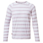 Craghoppers Girls NosiLife Expert Paola Walking T-Shirt (Brushed Lilac Stripe) - Size 11-12Y