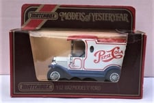 MATCHBOX Models of Yesteryear - Y12 1912 Model T Ford Van - Pepsi Cola New Boxed