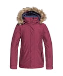 Roxy Girls Tribe Snow Waterproof Insulated Light Ski Coat - Red - Size 12Y