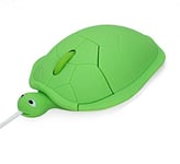 elec Space STAR-LINK Cute Animal Computer Mouse Wired Mini Turtle Shape Mouse for Computer PC Laptop Green