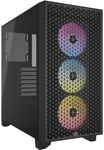 Corsair 3000D Rgb Tempered Glass Mid Tower Case Black